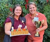 Caregivers Kayla Williams and Elizabeth Sears