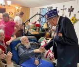 Veteran receives Purple Heart