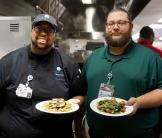 Caregivers Devonte Larry and Johnathan Martin