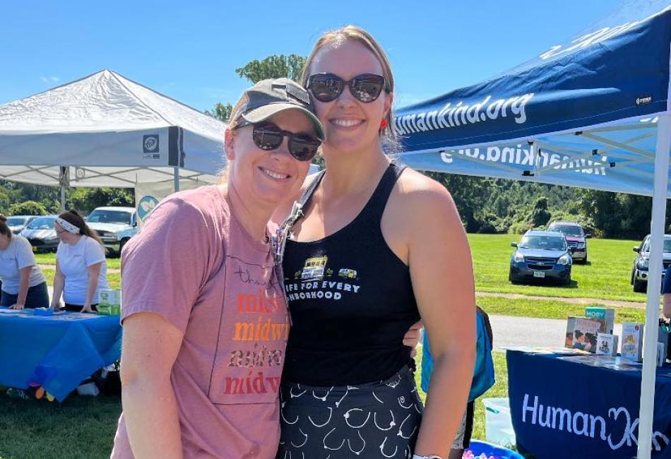Ashley Venable, CNM and Katie Page, CNM at Milkapalooza